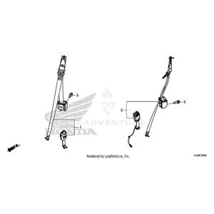 Seat Belt Assembly (Driver) by Honda 77660-HL6-A01 OEM Hardware 77660-HL6-A01 Off Road Express Peach St