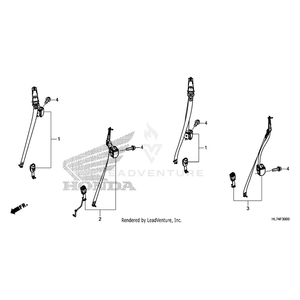 Seat Belt Assembly, Left Rear by Honda 77660-HL7-A21 OEM Hardware 77660-HL7-A21 Off Road Express Peach St