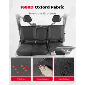 Seat Covers with Pockets for CFMOTO UForce 1000/1000 XL by Kemimoto B0109-02701BK Seat Cover B0109-02701BK Kemimoto