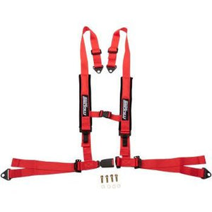 Seat Harness 4 Point By Moose Utility 100-4403-PU Safety Belt 4-Pt 45101244 Parts Unlimited Red