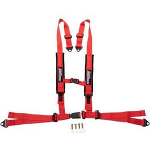 Seat Harness 4 Point (Red) By Moose Utility 100-4403-PU-WS Safety Belt 4-Pt 45101244-WS Parts Unlimited Red