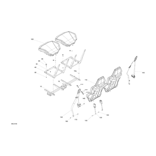 Seat Member by Can-Am