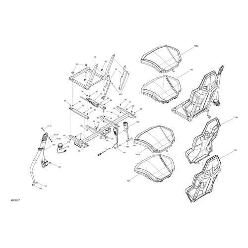 Seat Support Kit by Can-Am