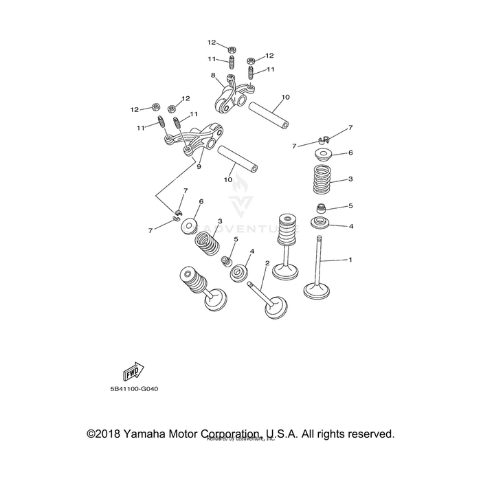 Seat, Valve Spring by Yamaha