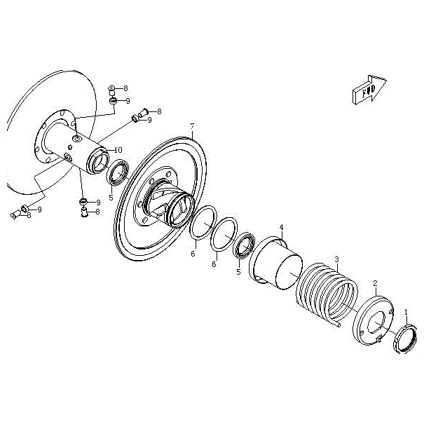 Secondary Loose Pulley Assy. (Hl) by CF Moto