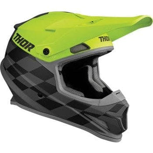Sector Birdrock Helmet (Size Large) by Thor 0110-7363-WS Off Road Helmet 01107363-WS Parts Unlimited L / Grey/Acid