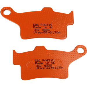 Semi-Sintered "V" Brake Pads By Ebc FA631V Brake Pads 1721-1816 Parts Unlimited