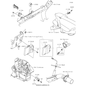 Sensor,Oxygen by Kawasaki 21176-0816 OEM Hardware 21176-0816 Off Road Express Peach St