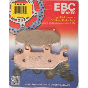 Severe Brake Pad Front Right by EBC FA645SV Brake Pads 15-645S Western Powersports