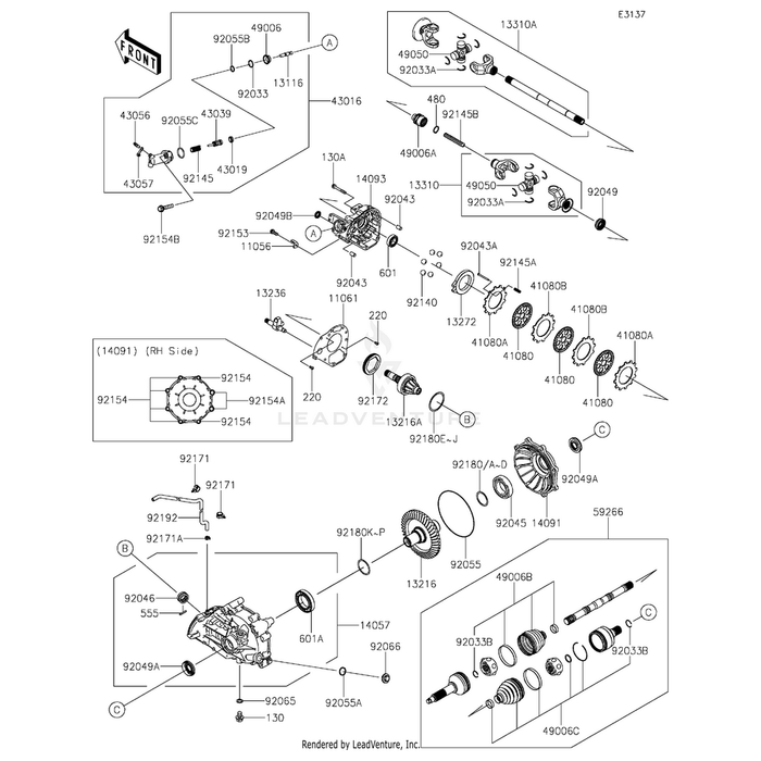 Shaft-Assembly,Engine Side by Kawasaki