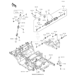 Shaft-Assembly-Steering by Kawasaki 39190-0005 OEM Hardware 39190-0005 Off Road Express Peach St