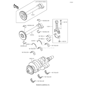 Shaft-Comp,Balancer by Kawasaki 13234-0606 OEM Hardware 13234-0606 Off Road Express Peach St