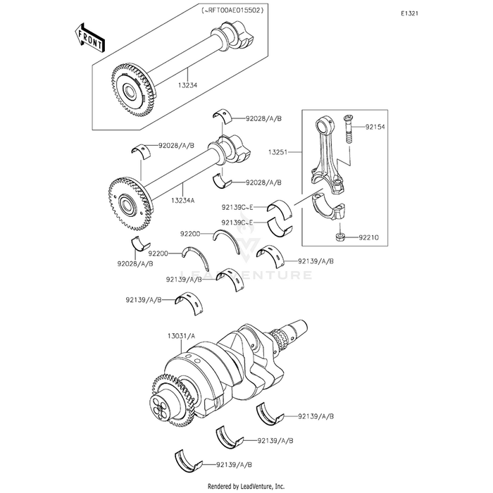 Shaft-Comp,Balancer by Kawasaki