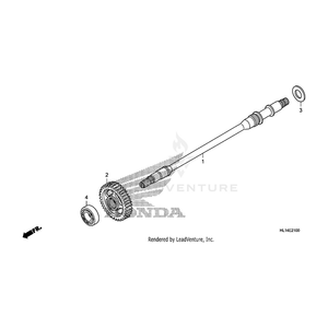 Shaft, Final by Honda 23611-HL1-A00 OEM Hardware 23611-HL1-A00 Off Road Express Drop Ship