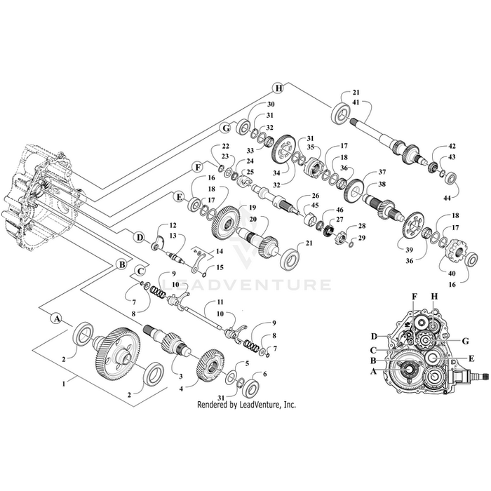 Shaft,Input Helical By Arctic Cat