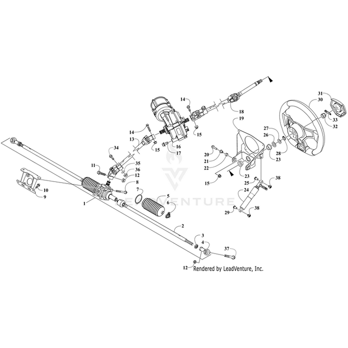 Shaft,Lower (Xx Rg) By Arctic Cat