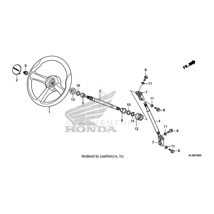 Shaft, Steering (Lower) by Honda