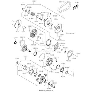 Sheave-Comp by Kawasaki 59302-Y019 OEM Hardware 59302-Y019 Off Road Express Peach St