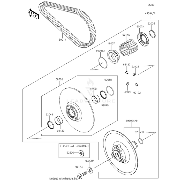 Sheave-Comp,Fixed by Kawasaki