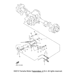 Shift Cable End Assembly by Yamaha JJ3-G8330-01-00 OEM Hardware JJ3-G8330-01-00 No Longer Available