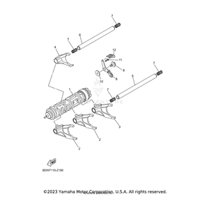 Shift Cam Assembly by Yamaha BDW-18540-00-00 OEM Hardware BDW-18540-00-00 Off Road Express