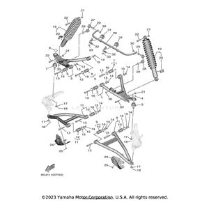 Shock Absorber Assembly 2 by Yamaha BG4-F3390-00-00 OEM Hardware BG4-F3390-00-00 Off Road Express Drop Ship