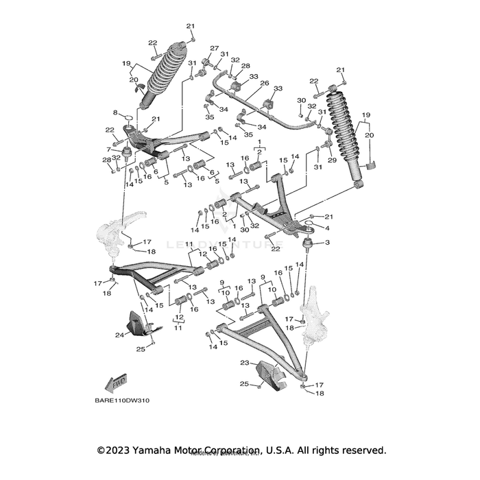 Shock Absorber Assembly 2 by Yamaha