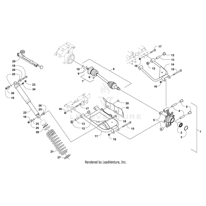 Shock Absorber - Rear - Fox Float By Arctic Cat