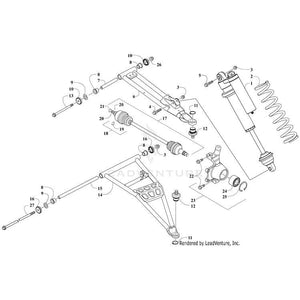 Shock,Front-Assy (King) By Arctic Cat 1503-084 OEM Hardware 1503-084 Core Power Equipment