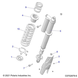 Shock, Rear by Polaris 7045426 OEM Hardware P7045426 Off Road Express Drop Ship