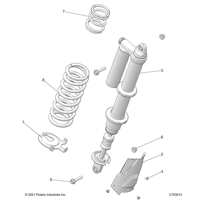 Shock-Rear,Dx,Lh by Polaris