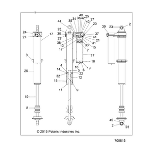 Shock-Rear,Hc,Mp by Polaris 7044598 OEM Hardware P7044598 Off Road Express Drop Ship