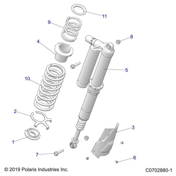 Shock-Rear,Lh,Dx by Polaris