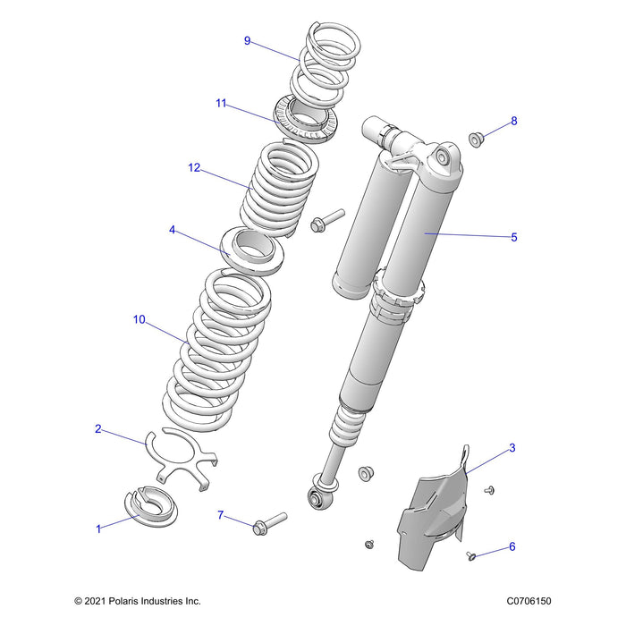 Shock-Rear,Lh,Dx by Polaris