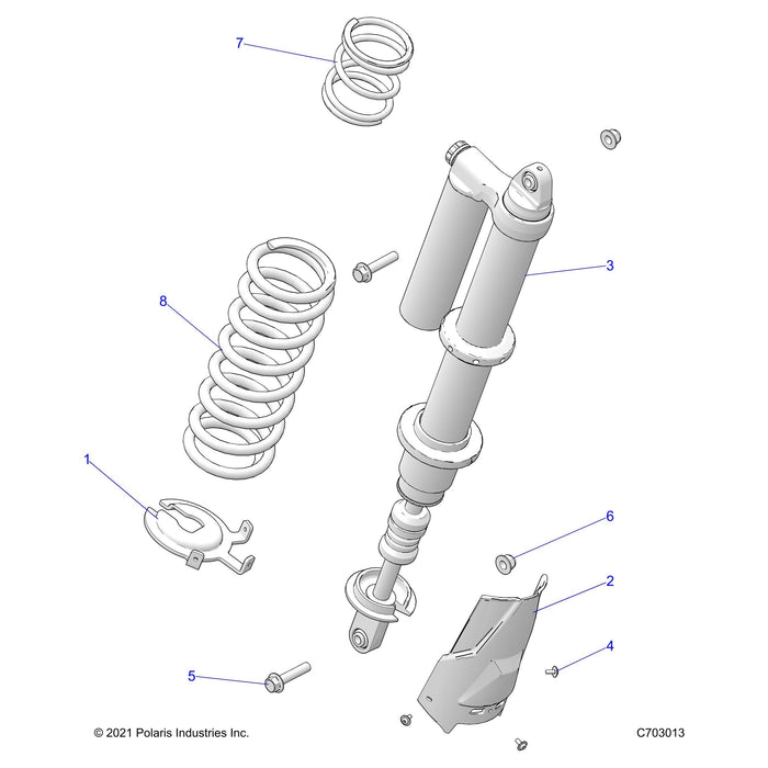 Shock-Rear,Mp,Dx,Right by Polaris