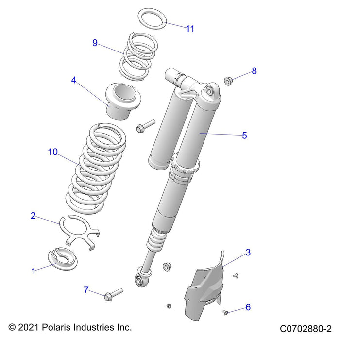 Shock-Rear,Rh,Dx,Mp by Polaris