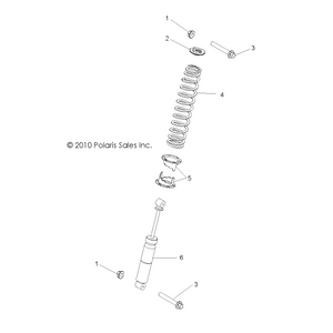 Shock, Rear, Rzr by Polaris 7043831 OEM Hardware P7043831 Off Road Express