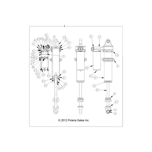 Shock-Rear,We,2.5 by Polaris 7043916 OEM Hardware P7043916 Off Road Express Drop Ship