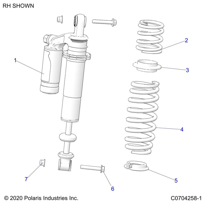 Shock-Rl,2 Resvr,Piggybk by Polaris