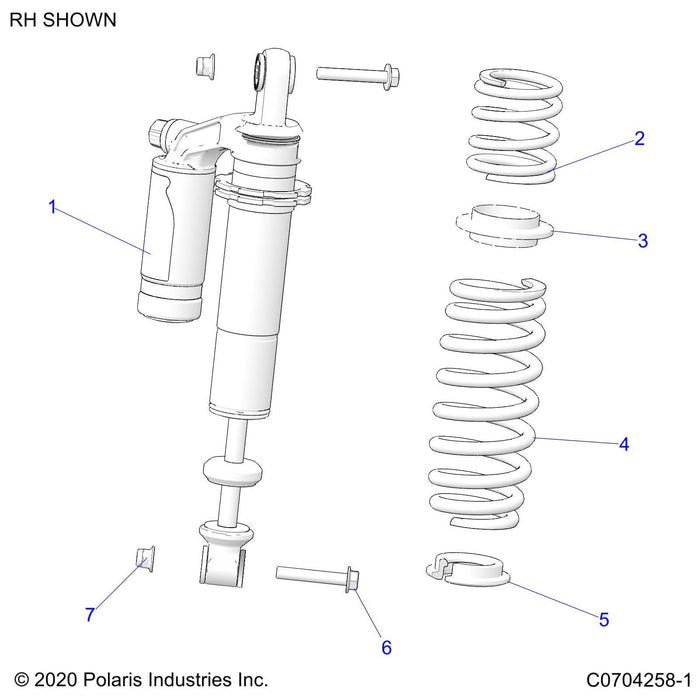 Shock-Rr,2 Resvr,Piggybk by Polaris