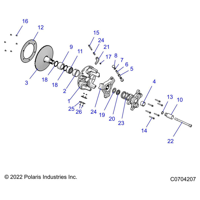 Shoulder Bolt, 8 X 65 by Polaris