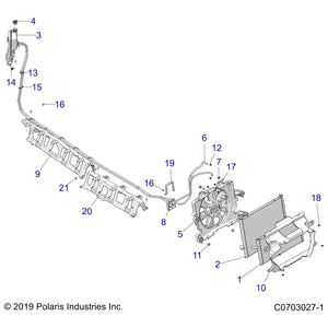 Shroud-Radiator by Polaris 5455459 OEM Hardware P5455459 Off Road Express