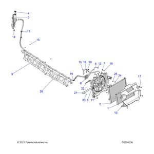 Shroud-Radiator by Polaris 5459139 OEM Hardware P5459139 Off Road Express