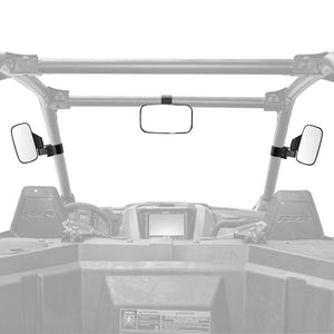 Side Mirrors and Rear Mirror with 1.75" to 2" Roll Bar Cage by Kemimoto BZH0221-02 Side View Mirror BZH0221-02 Kemimoto