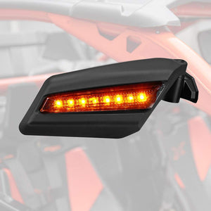 Side Mirrors with Turn Signal Light for Can-Am Maverick X3 by Kemimoto B0106-00402BK Side View Mirror LED B0106-00402BK Kemimoto