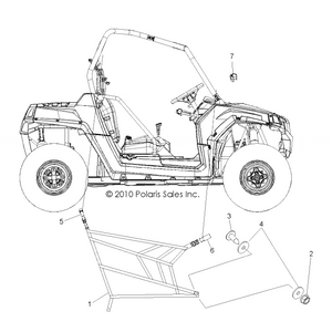 Side Net by Polaris 2685113 OEM Hardware P2685113 Off Road Express