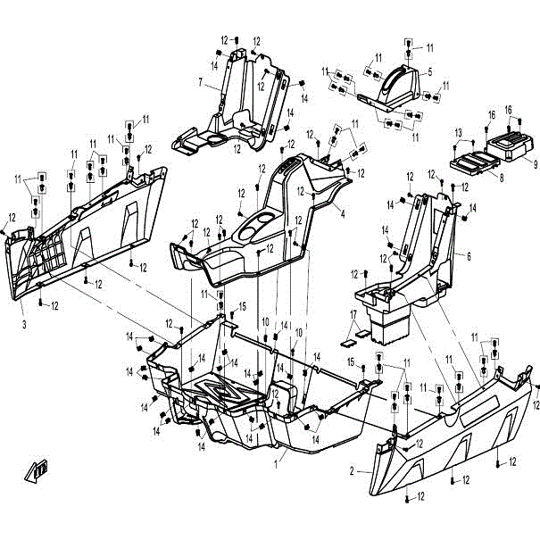 Side Panel (Lh) by CF Moto