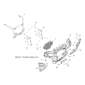 Side Panel, Shroud, Right by Polaris 5438854 OEM Hardware P5438854 Off Road Express