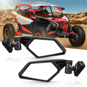 Side View Mirror 360° Adjustment for Can Am Maverick X3 / X3 MAX by Kemimoto B0106-02401BK Side View Mirror B0106-02401BK Kemimoto