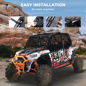 Side Window Mesh Net for Polaris RZR XP 4 1000 by Kemimoto B0110-12201BK Window Net B0110-12201BK Kemimoto